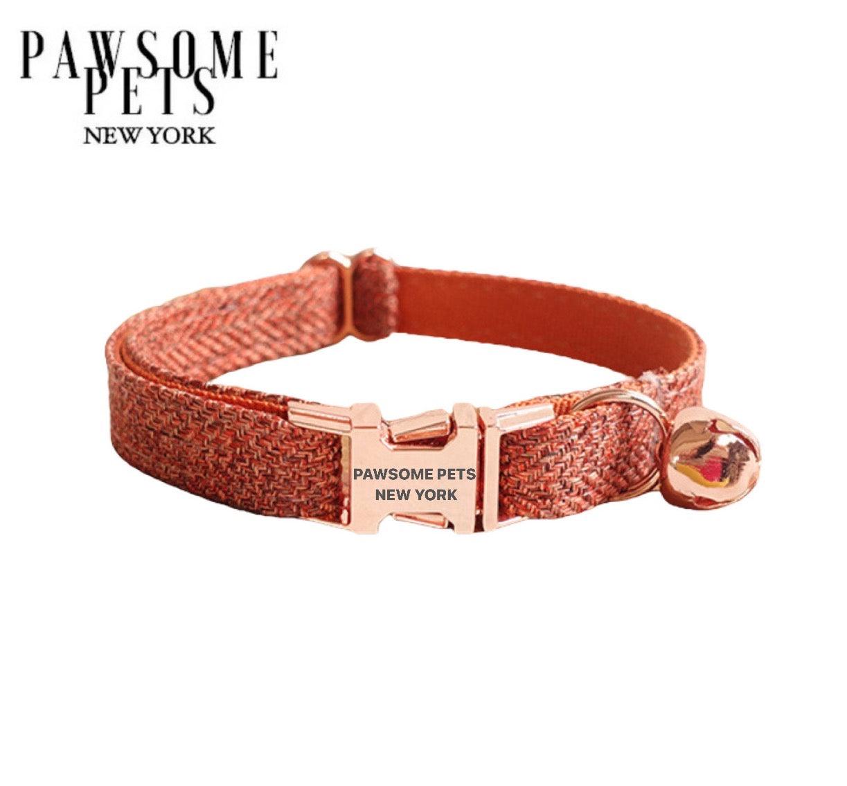 Adjustable Pet Collar — Dark Orange