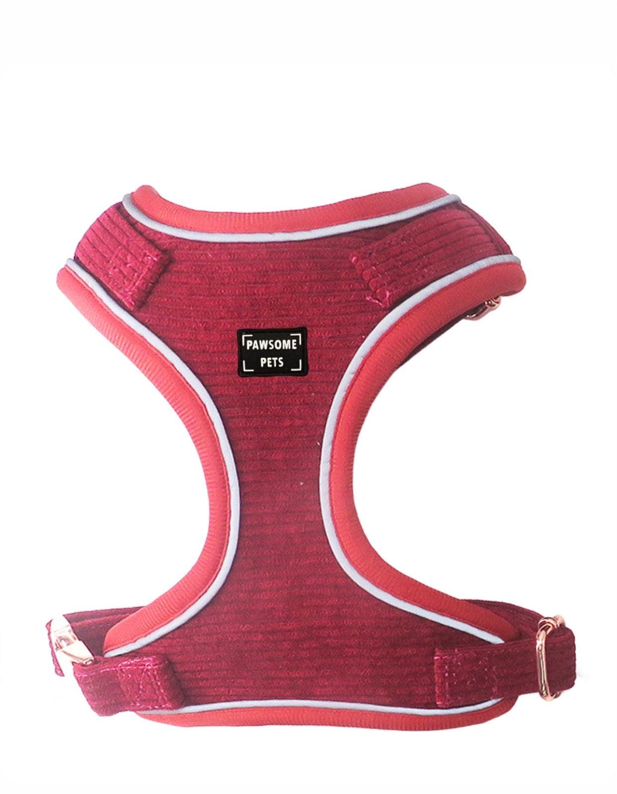 Adjustable Pet Harness — Lotus Red
