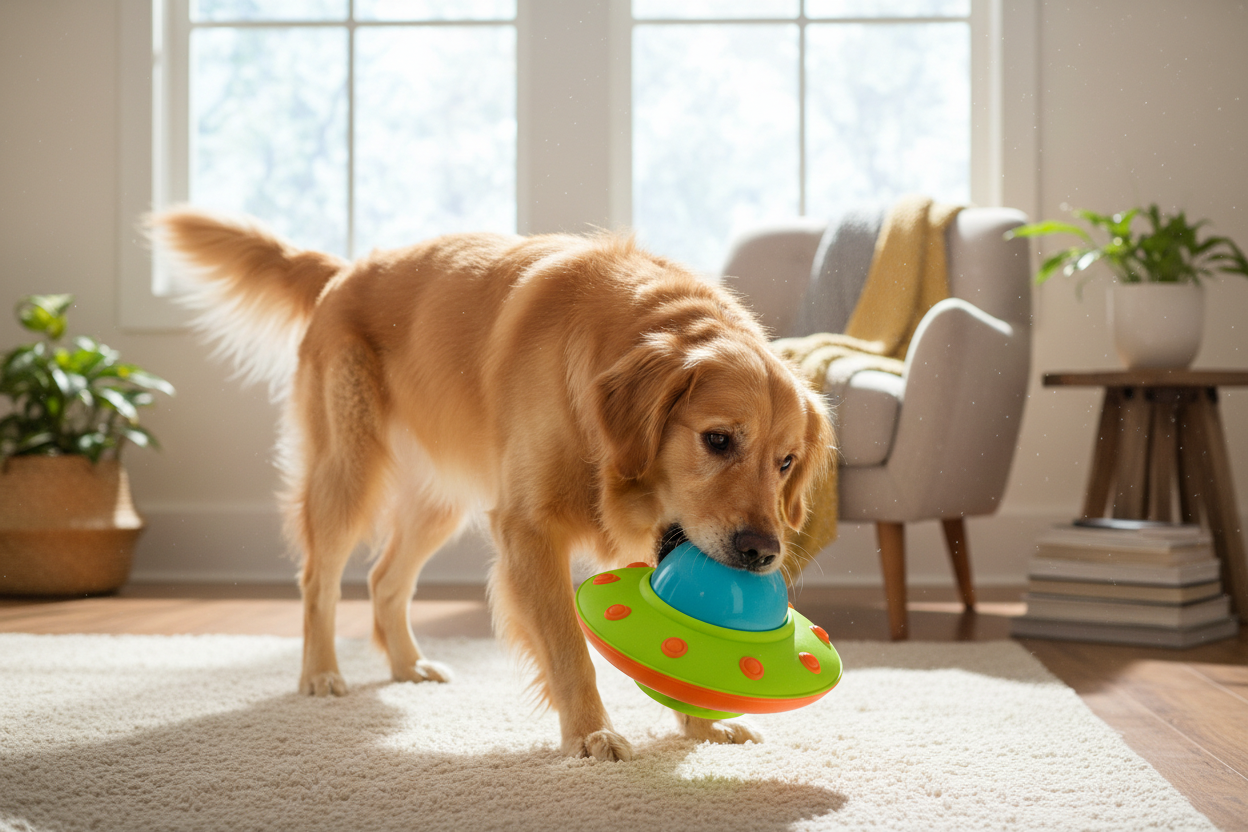 AuraPaws UFO Chew Toy — Interactive Pet Toy