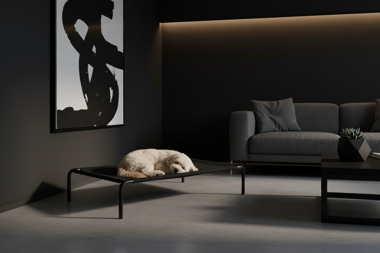 AuraPaws CloudRest — Foldable Elevated Dog Bed